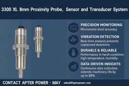 Büyük Endüstriyel Ekipmanlar için 3300 XL 8 mm Yakınlık Sensörü